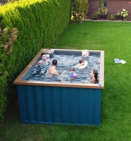 Piscina spa contenedor 3,0mx 2,5m con jacuzzi,