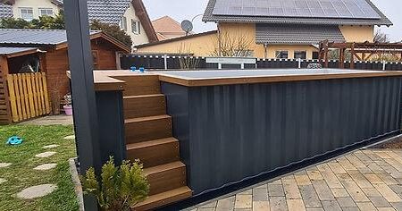 Contenedor piscina premium