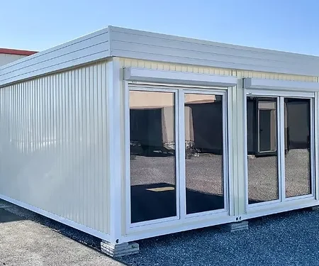 Contenedor de oficina doble – 29,4 m², modular, personalizable
