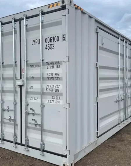 Contenedor marítimo High Cube de 40 pies con 4 puertas laterales