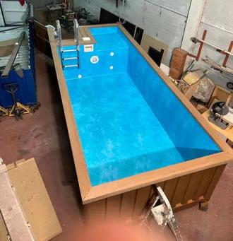 Piscinas con contenedores de 20 pies